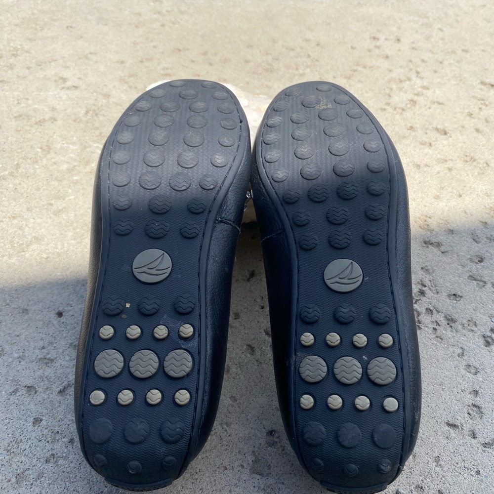 Sperry Black Leather Loafers women’s 6.5 - Picture 4 of 9